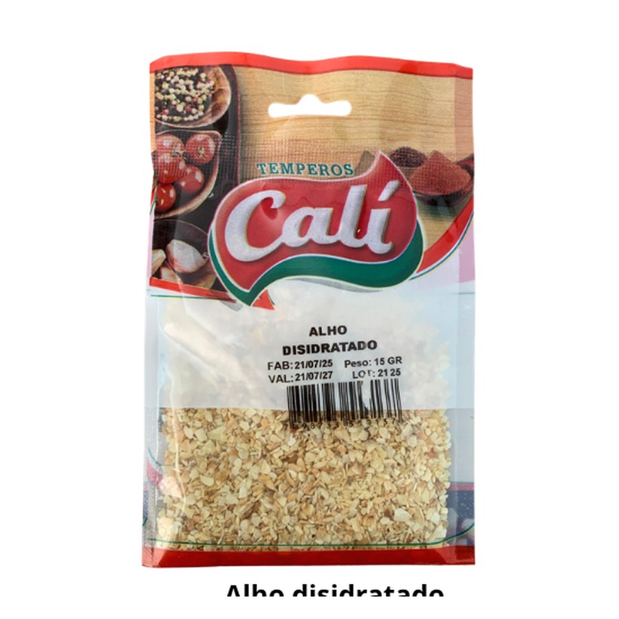 Alho Desidratado 15g — Temperos Cáli