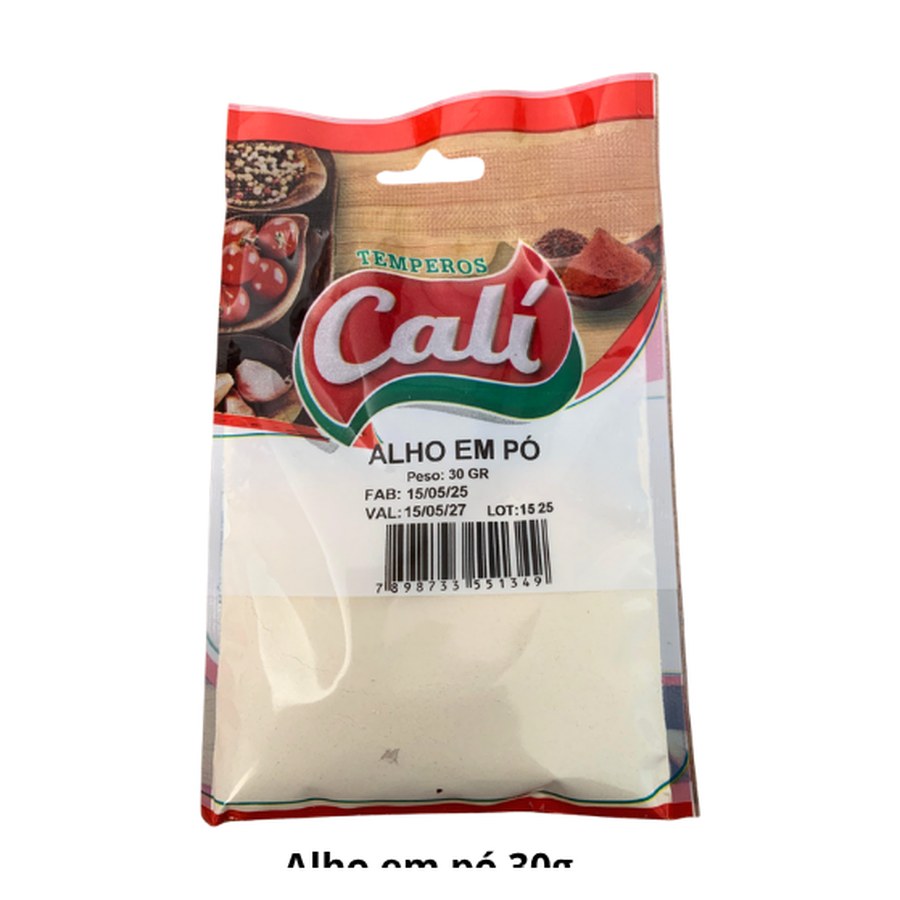 Alho em Pó 30g — Temperos Cáli