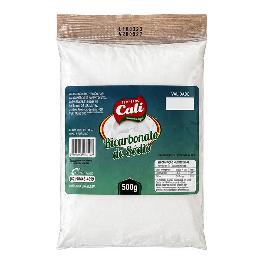 Bicarbonato de Sódio 500g — Temperos Cáli