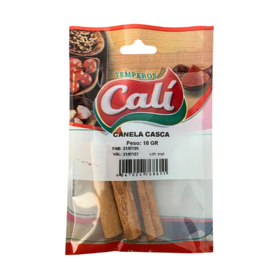 Canela em Casca 10g — Temperos Cáli