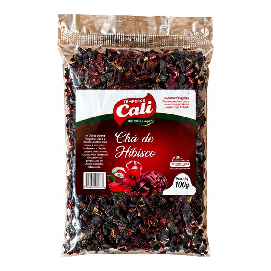 Chá de Hibisco 100g — Temperos Cáli