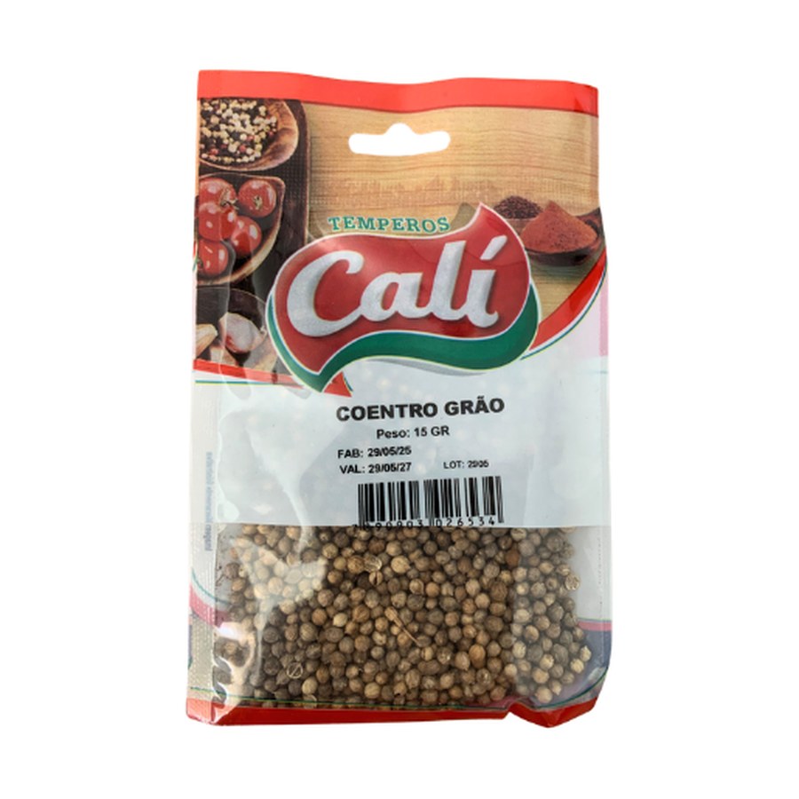 Coentro em Grão 15g — Temperos Cáli