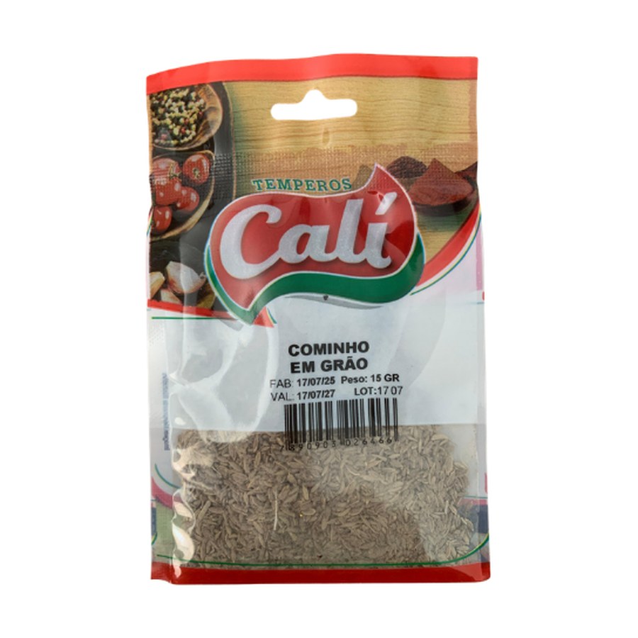 Cominho em Grão 15g — Temperos Cáli