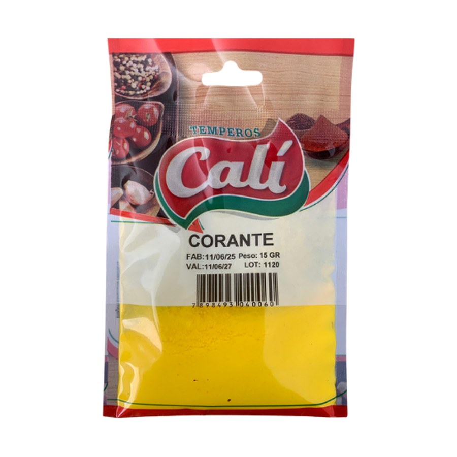 Corante Amarelo 15g — Temperos Cáli