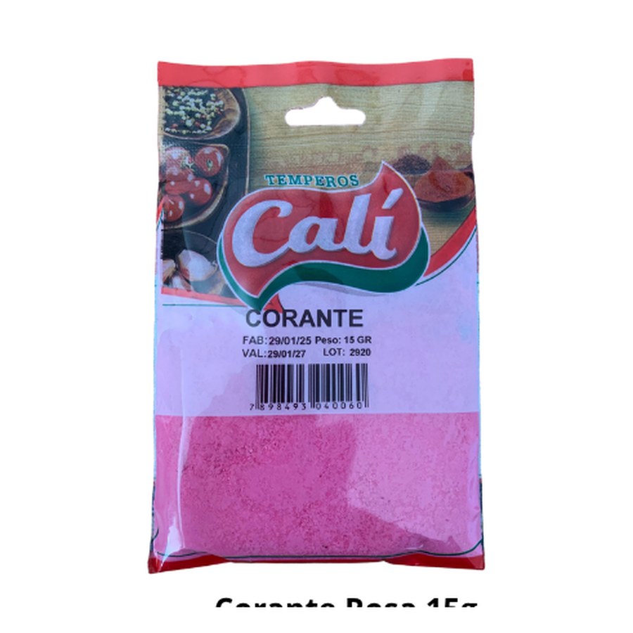 Corante Rosa 15g — Temperos Cáli