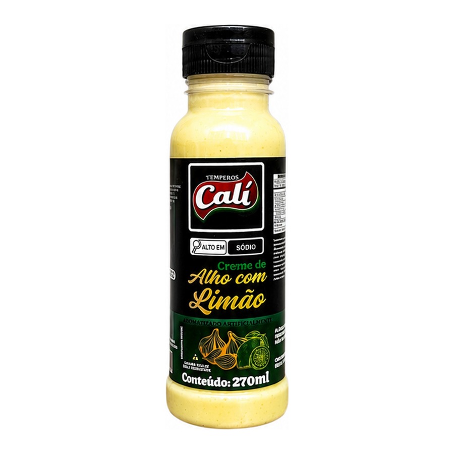 Creme de Alho com Limão 270ml — Temperos Cáli