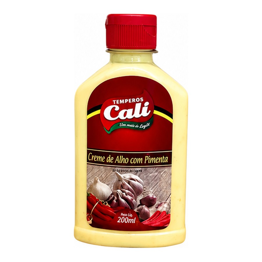 Creme de Alho com Pimenta 200ml — Temperos Cáli
