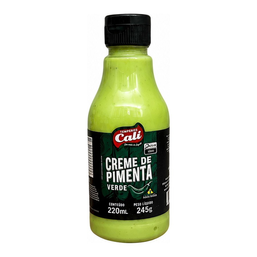 Creme de Pimenta Verde 220ml — Temperos Cáli
