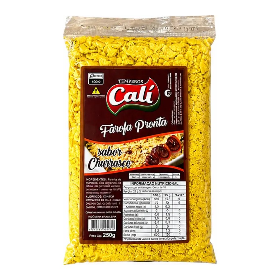 Farofa Pronta Churrasco 250g — Temperos Cáli