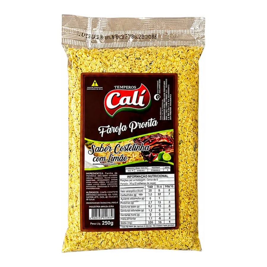 Farofa Pronta Costelinha com Limão 250g — Temperos Cáli
