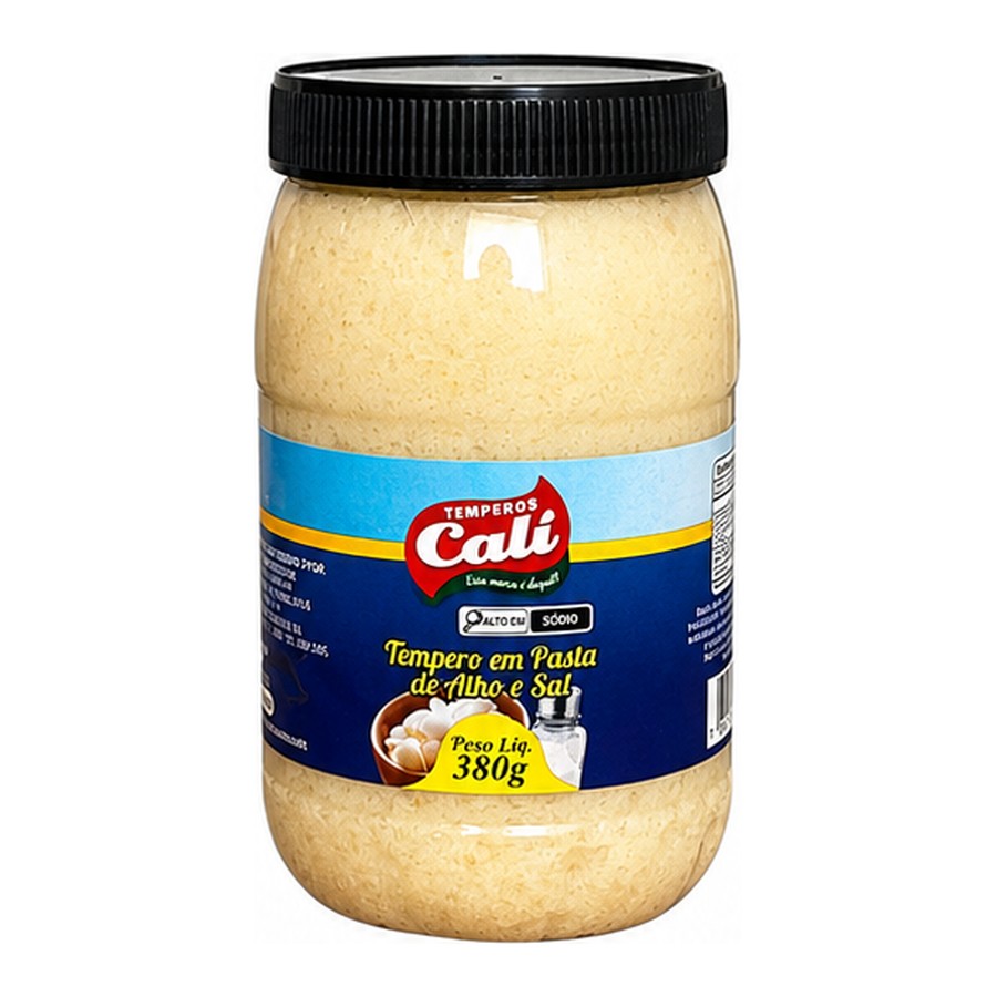 Tempero em Pasta de Alho e Sal 380g — Temperos Cáli