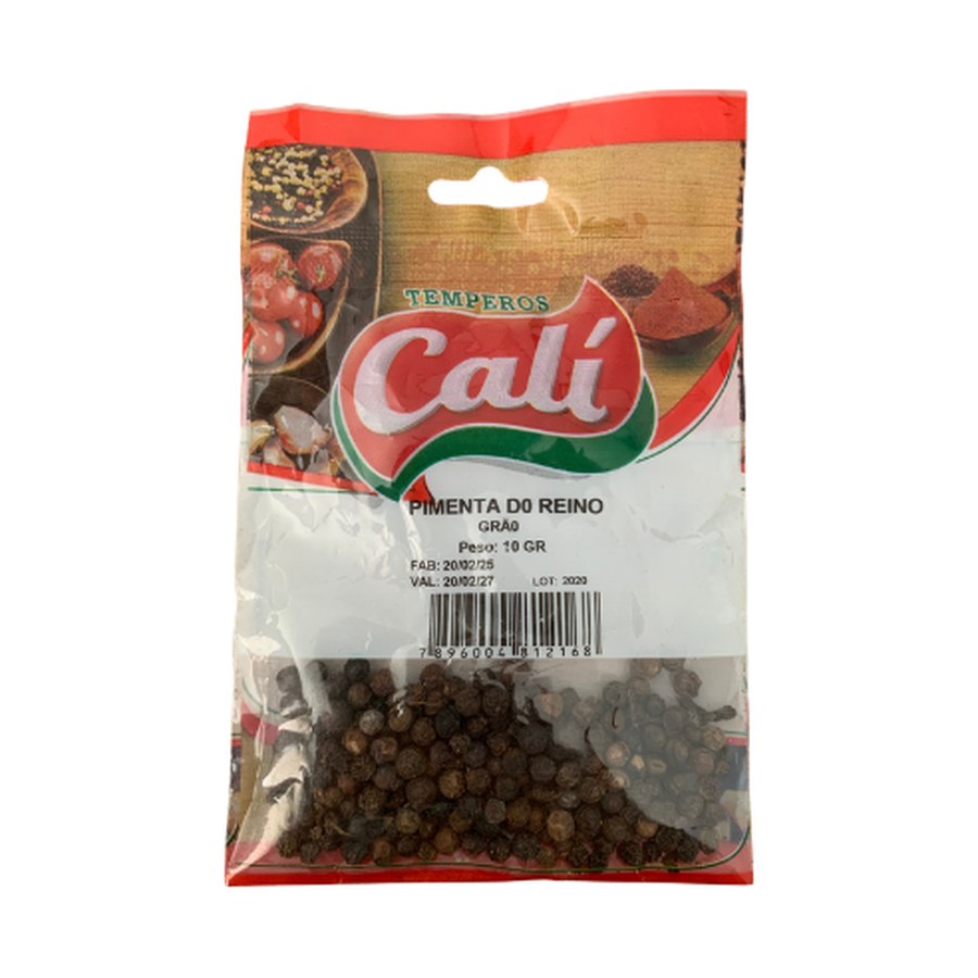 Pimenta do Reino em Grão 10g — Temperos Cáli