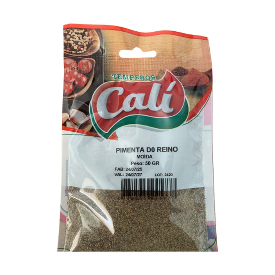 Pimenta do Reino Moída 50g — Temperos Cáli