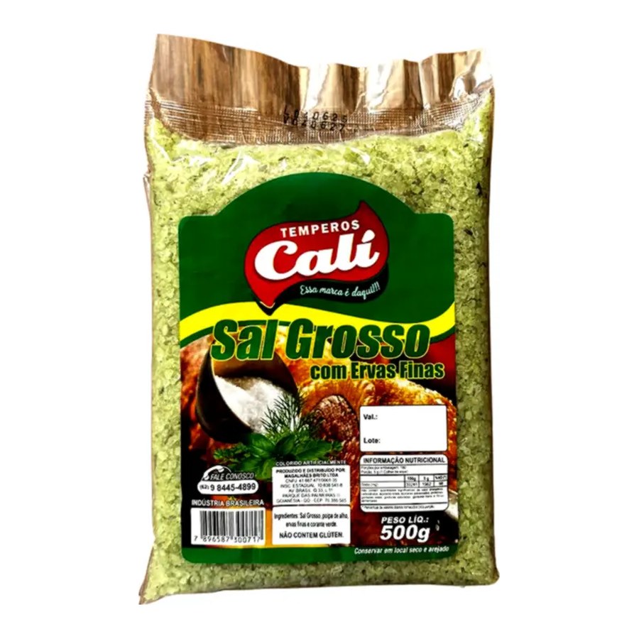 Sal Grosso com Ervas Finas 500g — Temperos Cáli