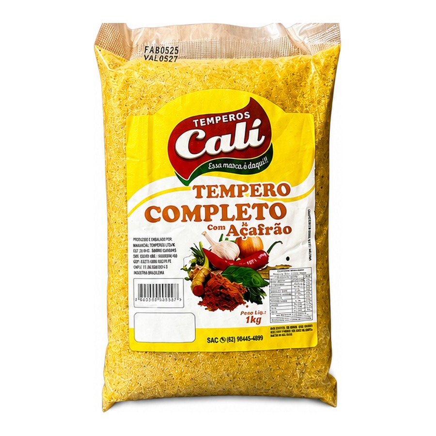 Tempero Completo com Açafrão 1kg sachê — Temperos Cáli