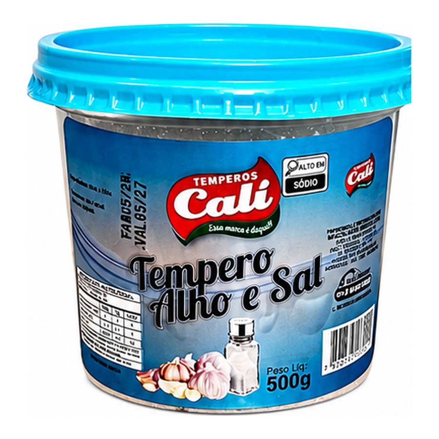 Tempero Alho e Sal 500g — Temperos Cáli