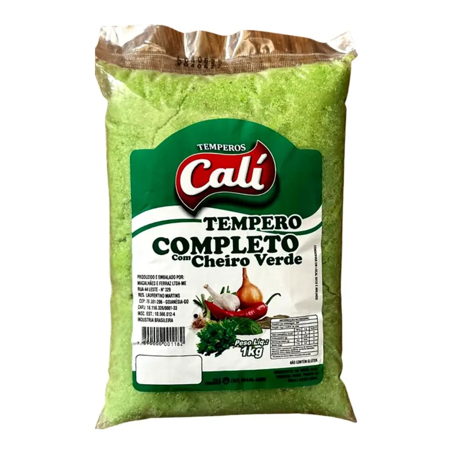 Tempero Completo com Cheiro Verde 1kg sachê — Temperos Cáli